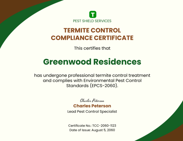 Termite-Control-Compliance-Certificate-Template-edit-online
